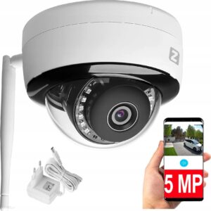 Zintronic Kamera Zewnętrzna Ip Wifi 5Mpx 4Mpx Kopułka